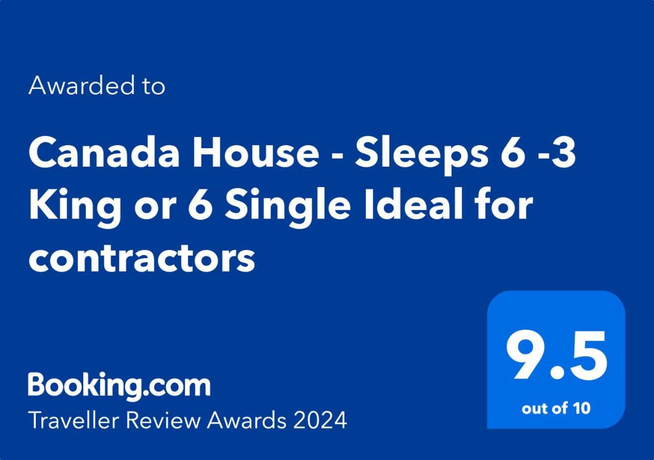 Canada House - Sleeps 6 -3 King Or 6 Single Ideal For Contractors Warrington Luaran gambar